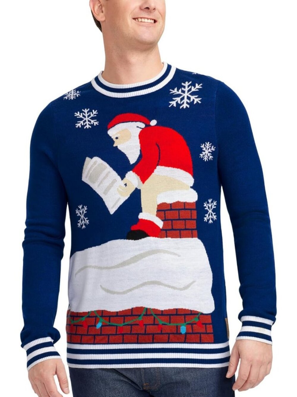 Funny Men's Ugly Christmas Sweater - Fun Holiday Pullover for Festive Cheer